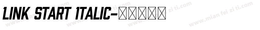 Link Start Italic字体转换